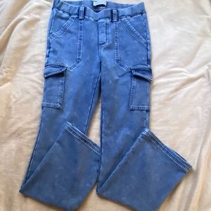 VANILLA STAR PULL ON STRETCH  CARGO PANTS - SWEATPANT DENIM JEANS  SIZE MEDIUM